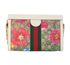 Ophidia Floral, &pound;780, Handbags, Beige/White, Canvas/Leather, Back view